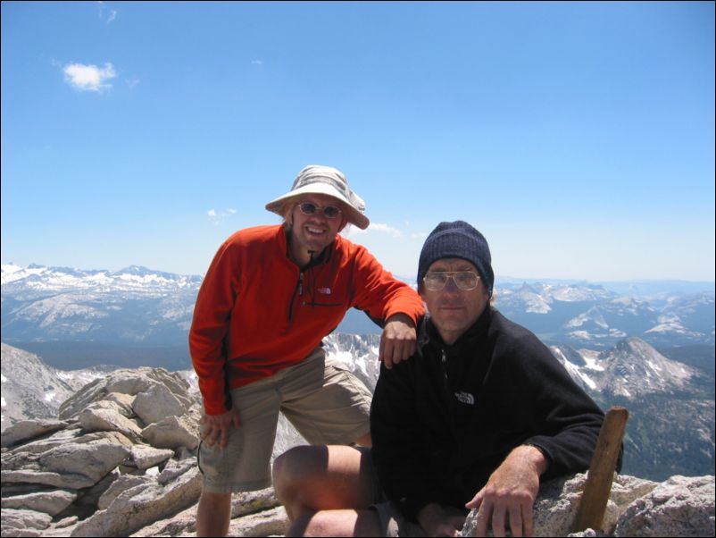 2005-07-23 Conness-White (23) H and John on summit